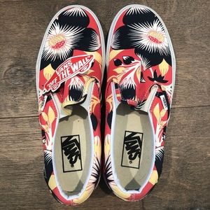 Vans Hawaiian flower slip-on